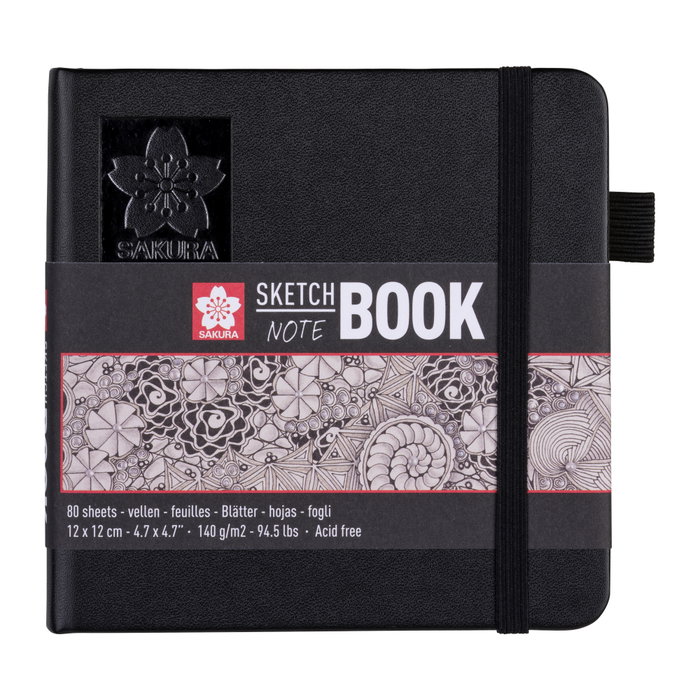 Sakura Bloc de dibujo 12 x 12 cm, 80 páginas, 140g Sakura Bloc de dibujo 12 x 12 cm, 80 páginas, 140g